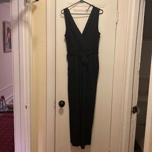 Monteau Black Jumpsuit, Size L